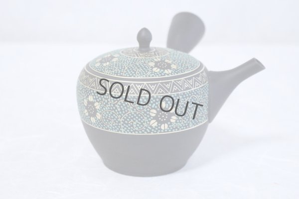 Photo4: Tokoname Kutani collaborate Japanese tea pot ceramic tea strainer aotibu 330ml
