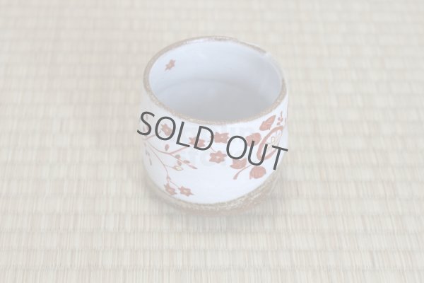 Photo8: Kutani Porcelain yunomi tea cup pottery tumbler hana 280ml