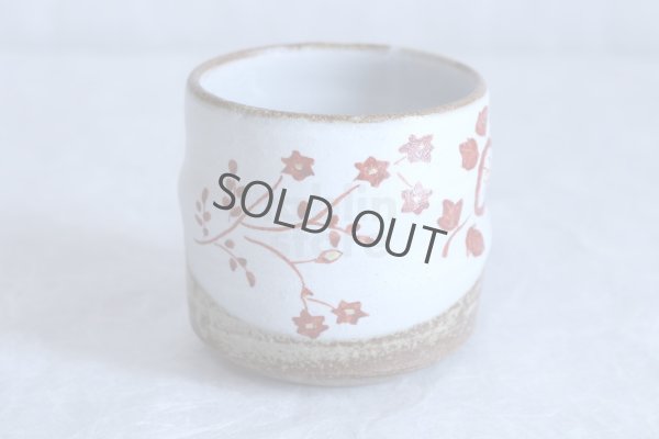 Photo11: Kutani Porcelain yunomi tea cup pottery tumbler hana 280ml