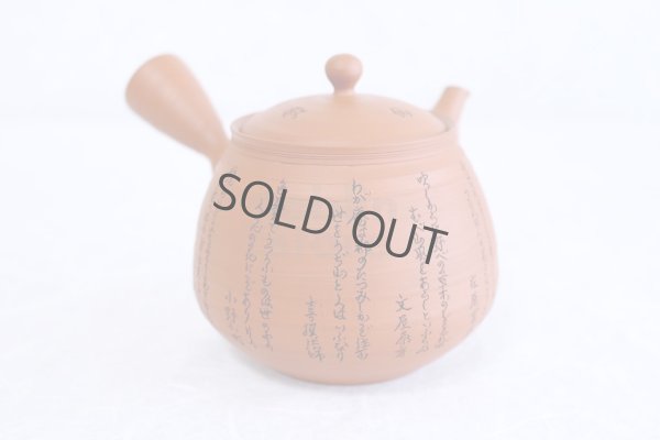 Photo6: Tokoname Japanese tea pot kyusu YT rokkasen waka reiko red 330ml and tea cups