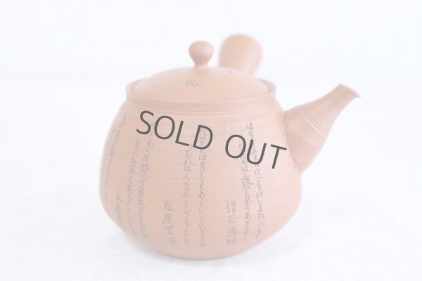 Photo7: Tokoname Japanese tea pot kyusu YT rokkasen waka reiko red 330ml and tea cups