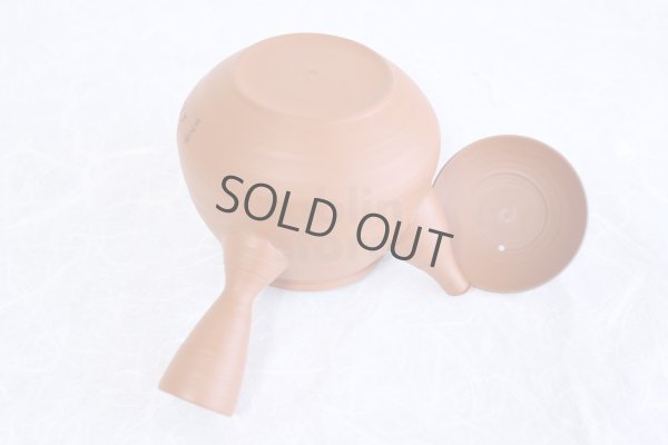 Photo5: Tokoname Japanese tea pot kyusu YT rokkasen waka reiko red 330ml and tea cups