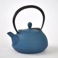 Photo4: ITCHU-DO HAKEME Japanese Cast Iron Nambu tea pot Japan blue 400ml