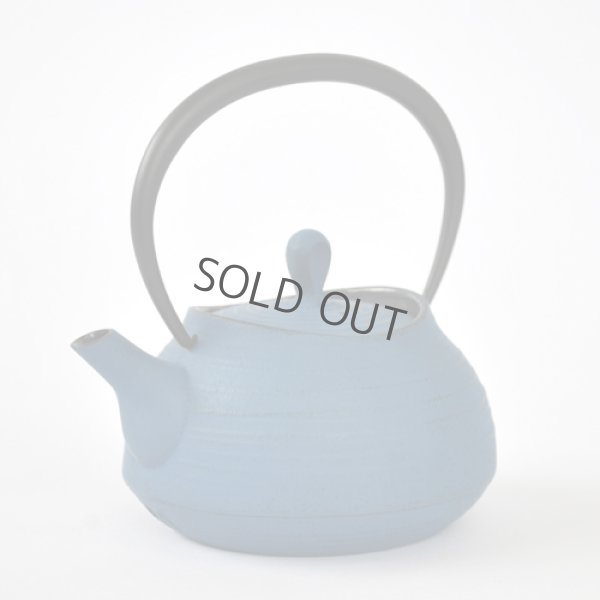 Photo4: ITCHU-DO HAKEME Japanese Cast Iron Nambu tea pot Japan blue 400ml