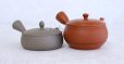 Photo5: Tokoname 2H Japanese tea pot Gyokko pottery tea strainer flat shape yakishime 170ml