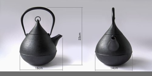 Other Images2: ITCHU-DO SHIZUKU Japanese Cast Iron tea Kettle Nambu Tetsubin 1000ml