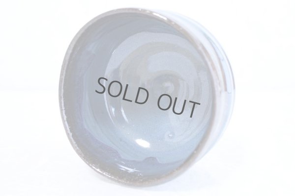 Photo5: Mino ware pottery Japanese tea ceremony bowl Matcha chawan blue namako ao tsutsu