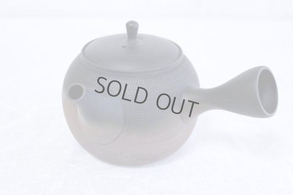 Photo5: Tokoname Japanese tea pot kyusu Gyokko ceramic tea strainer roulette yohen 500ml