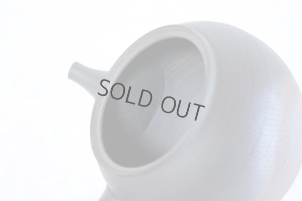 Photo7: Tokoname Japanese tea pot kyusu Gyokko ceramic tea strainer roulette yohen 500ml