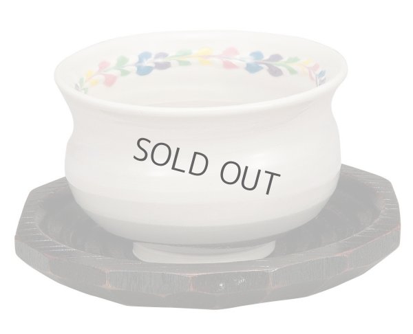 Photo10: Kutani porcelain Japanese Matcha chawan tea bowl yon ippuku heart shinpei