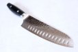 Photo8: Yaxell YO-U VG-10 37 layer Damascus dimple blade Japanese Santoku knife 180mm