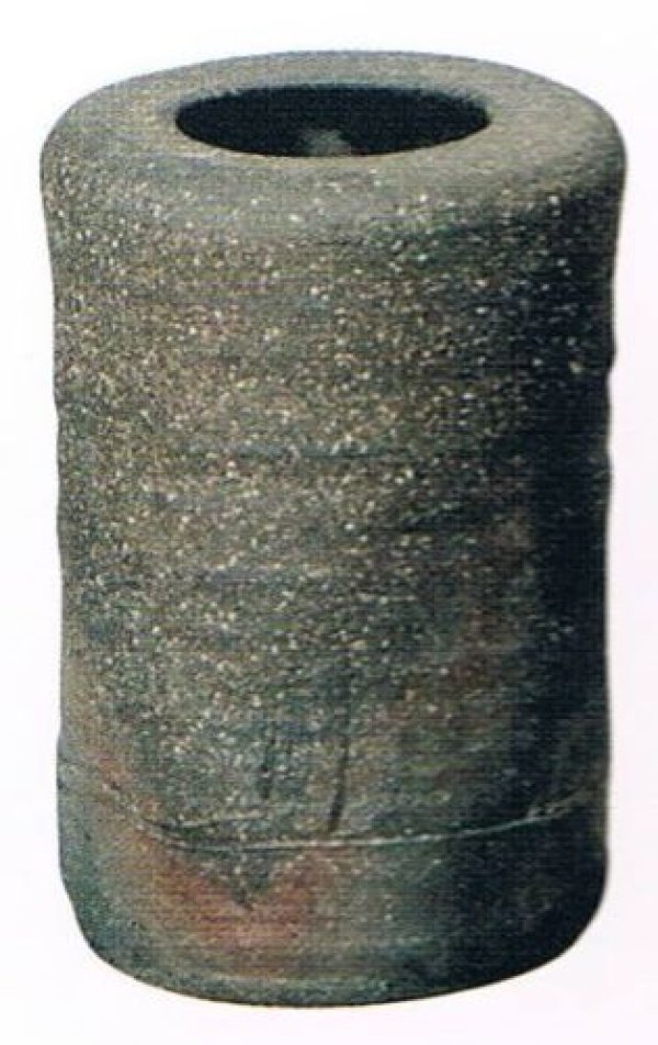 Photo10: Shigaraki pottery MG Japanese wall-hanging vase tabimakura kamahen H13cm