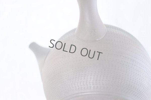 Photo9: Tokoname Japanese tea pot kyusu Gyokko ceramic tea strainer roulette yohen 500ml