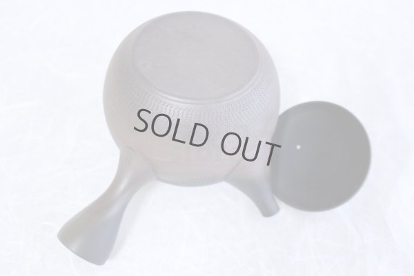 Photo8: Tokoname Japanese tea pot kyusu Gyokko ceramic tea strainer roulette yohen 500ml