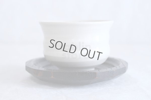 Photo2: Kutani porcelain Japanese Matcha chawan tea bowl yon ippuku heart shinpei