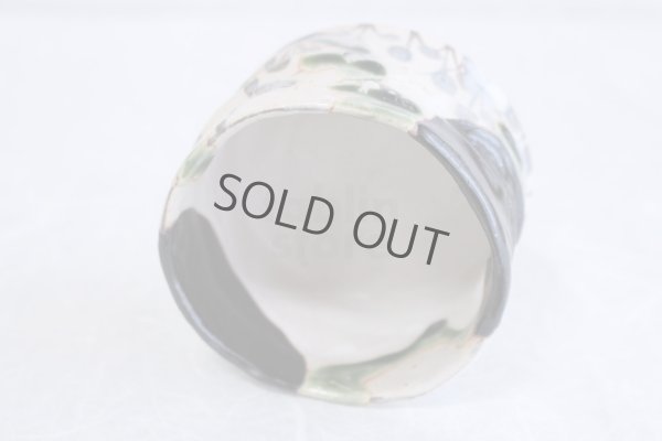 Photo5: Mino Japanese pottery matcha tea bowl chawan Oribe hanamon set of 2 w/woodbox 