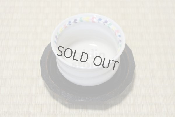 Photo9: Kutani porcelain Japanese Matcha chawan tea bowl yon ippuku heart shinpei