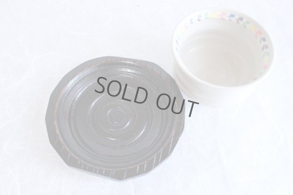 Photo8: Kutani porcelain Japanese Matcha chawan tea bowl yon ippuku heart shinpei