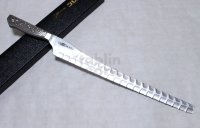 Glestain all stainless Japanese knife dimple blade Salmon Slicer any size