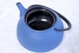 Photo9: ITCHU-DO HAKEME Japanese Cast Iron Nambu tea pot Japan blue 400ml