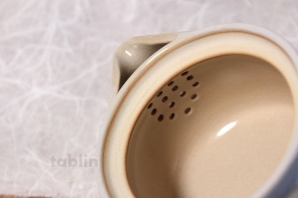 Photo6: Hagi ware Japanese tea pot kyusu pottery tea strainer himedo hohin 200ml