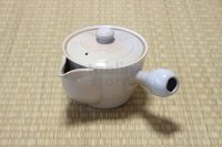 Hagi yaki ware Japanese tea pot Hime L kyusu pottery tea strainer 420ml