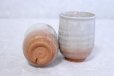 Photo7: Hagi yaki ware Japanese tea cups pottery Ginbai kumi yunomi set of 2