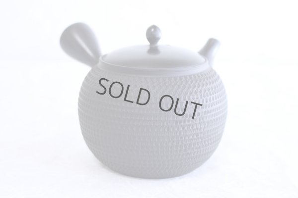 Photo3: Tokoname Japanese tea pot kyusu Gyokko pottery tea strainer black dei L 500ml