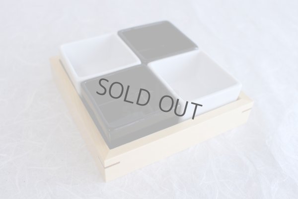 Photo3: Japanese wooden Serving Plate Shiraki in ceramics bowl Ichimatsu