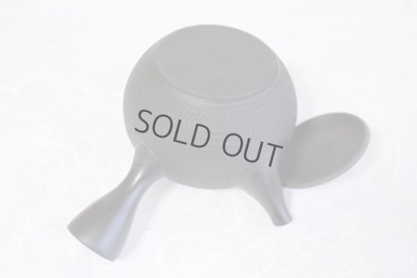 Photo8: Tokoname Japanese tea pot kyusu Gyokko pottery tea strainer black dei L 500ml