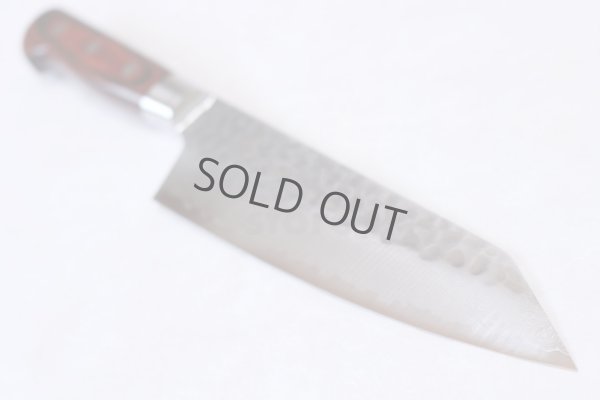 Photo14: SAKAI TAKAYUKI hammered Damascus 33 layer VG-10 Japanese knife Kiritsuke kengata Gyuto, Santoku