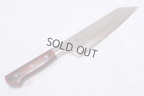 Photo7: SAKAI TAKAYUKI hammered Damascus 33 layer VG-10 Japanese knife Kiritsuke kengata Gyuto, Santoku