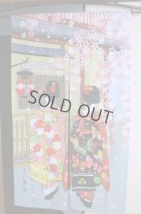 Noren Japanese Curtain Doorway NM SD miyakoodori maiko 85 x 150cm