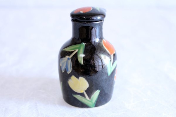 Photo2: Arita imari sd Porcelain Japanese soy sauce bottle shinokohana  100ml