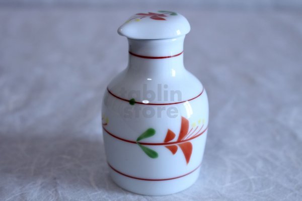 Photo2: Arita imari sd Porcelain Japanese soy sauce bottle hanameguri  100ml