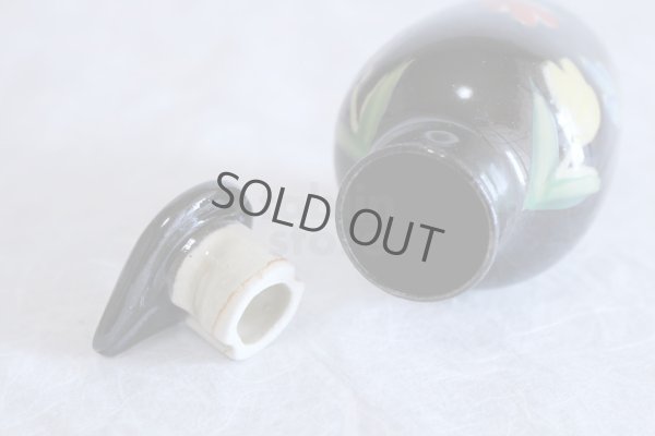 Photo5: Arita imari sd Porcelain Japanese soy sauce bottle shinokohana  100ml