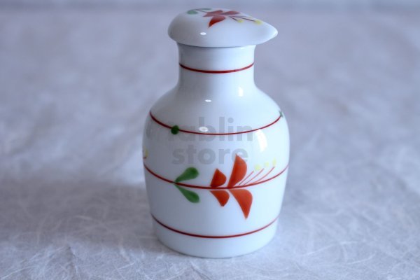 Photo1: Arita imari sd Porcelain Japanese soy sauce bottle hanameguri  100ml