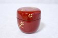 Photo3: Tea Caddy Japanese Natsume Echizen Urushi lacquer Matcha container sakura momiji Shu
