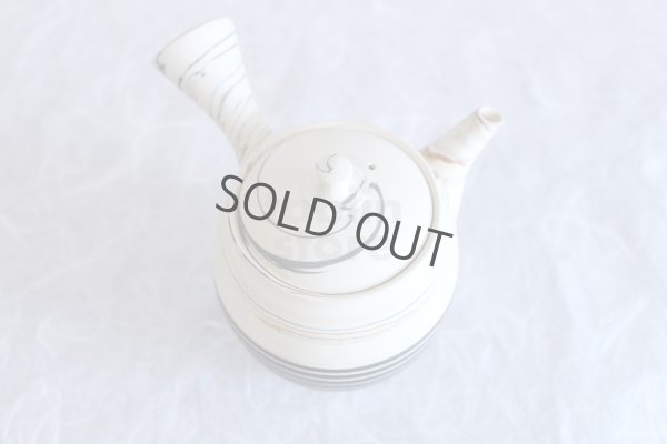 Photo8: Tokoname ware Japanese tea pot kyusu ceramic strainer YT Kenji black line 320ml