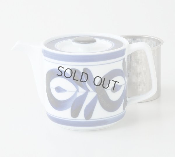 Photo11: Hasami Porcelain Japanese tea pot majorika S type strainer blue 550ml
