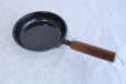 Photo3: Japanese Frying Pan wooden handle round wahei D16cm made in Japan