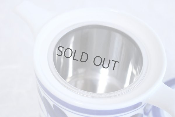 Photo6: Hasami Porcelain Japanese tea pot majorika S type strainer blue 550ml