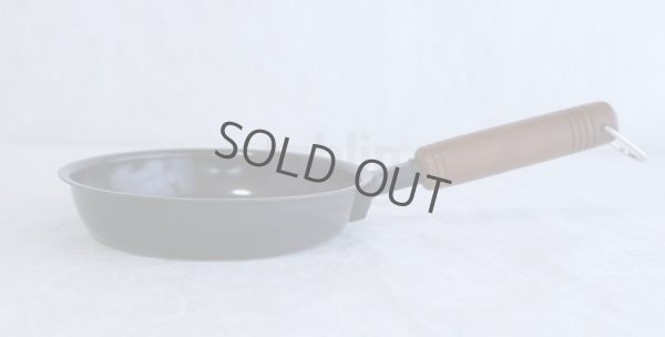 Photo6: Japanese Frying Pan wooden handle round wahei D16cm made in Japan