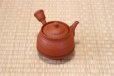 Photo1: Tokoname Japanese tea pot kyusu pottery YT syudei red clay Takao Muragshi 280ml (1)