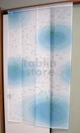 Photo1: Kyoto Noren MS Japanese door curtain killifish blue 85 x 150cm (1)