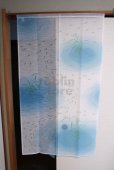 Photo3: Kyoto Noren MS Japanese door curtain killifish blue 85 x 150cm