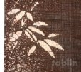 Photo2: Kyoto tapestry SB Japanese batik bamboo single‐flower vase dark brown 19 x 120cm (2)