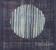 Photo2: Kyoto tapestry SB Japanese batik  lunar phase vittate indigo 19 x 120cm (2)