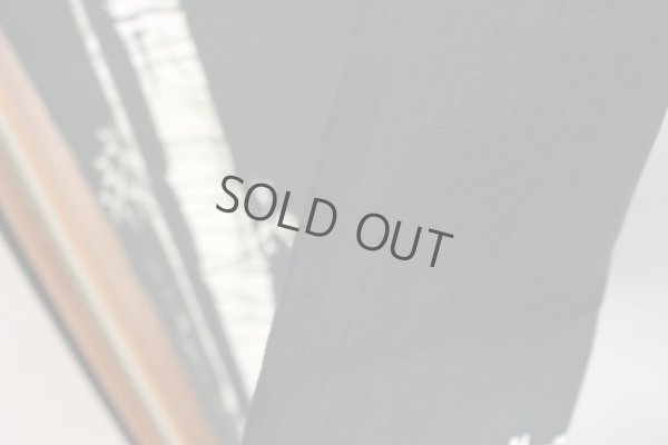 Photo8: Kyoto Noren SB Japanese batik door curtain Take Bamboo green 85cm x 150cm