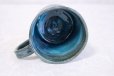 Photo6: Shigaraki ware Japanese pottery tea mug coffee cup rain blue 330ml